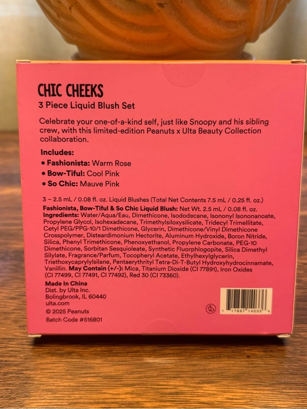 Ulta Beauty Chic Cheeks 3-Piece Liquid Blush Set - Coral, Pink & Peach